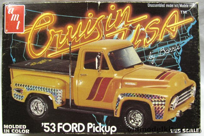 AMT 1/25 1953 Ford Pickup Truck - Cruisin USA by George Barris - Bagged, 2257 plastic model kit
